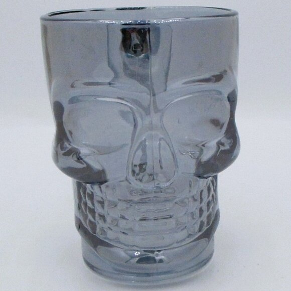 Skull-Shaped Glass Mug Handle Unique Gothic Deli 20 Oz - Picture 1 of 5